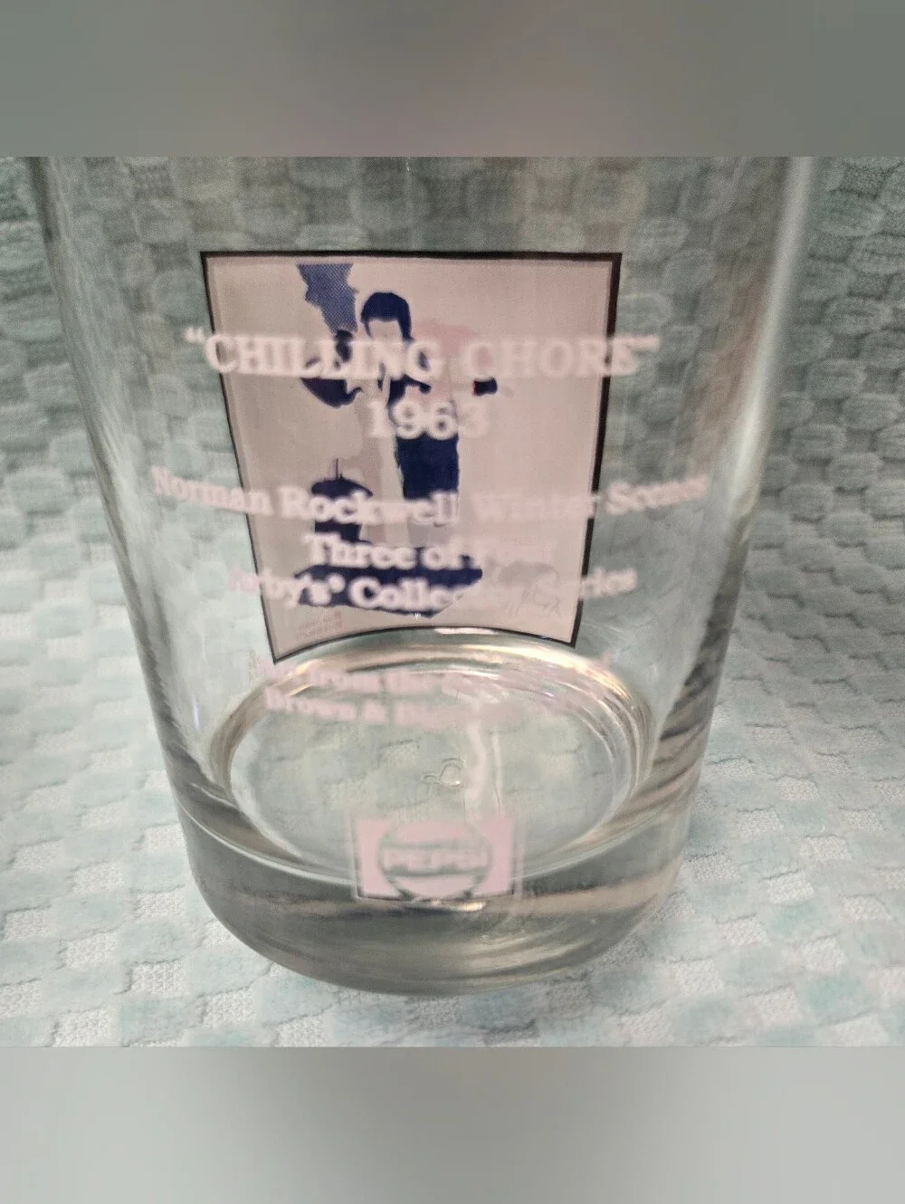 Norman Rockwell Glass Tumbler Set